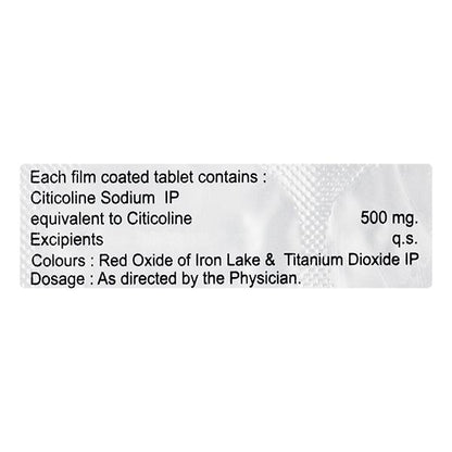 Cholinecad 500mg Tablet 10'S - Global Surgicals