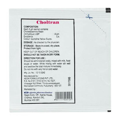 Choltran Sachet 5gm - Global Surgicals