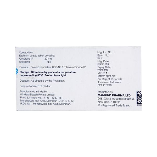 Cilaheart 20mg Tablet 10'S