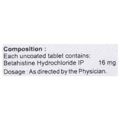 CINABET 16 Tablet 15's - Global Surgicals