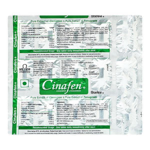 CINAFEN+ Tablet 15's - Global Surgicals