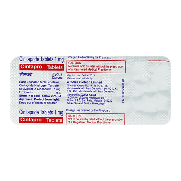Cintapro Tablet 10's - Global Surgicals