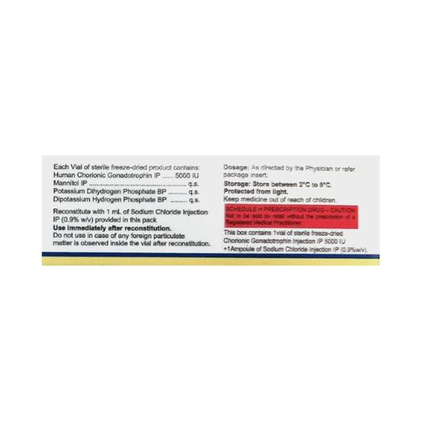CIPHCG HP 5000iu Injection 1's - Global Surgicals