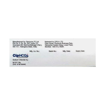 CIPHCG HP 5000iu Injection 1's - Global Surgicals