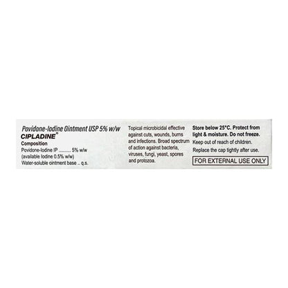 Cipladine 5% Ointment 10gm - Global Surgicals