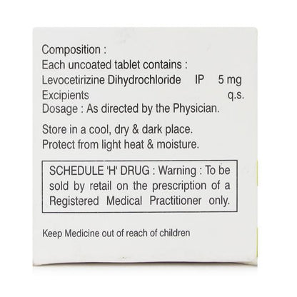 Cistin L 5mg Tablet 10'S - Global Surgicals