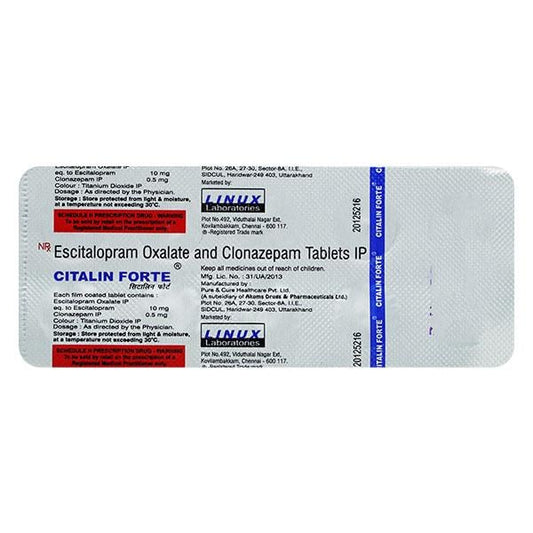 Citalin Forte Tablet 10'S - Global Surgicals