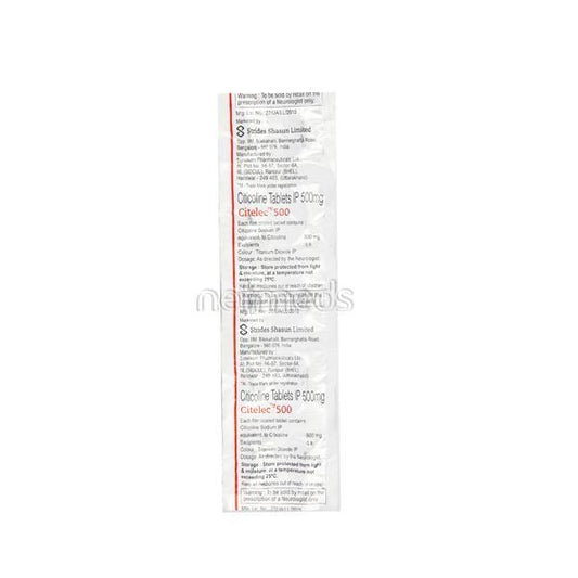Citelec 500mg Tablet 10'S - Global Surgicals