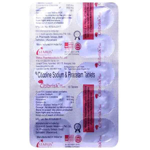 CITIBRISK PLUS Tablet 10's - Global Surgicals