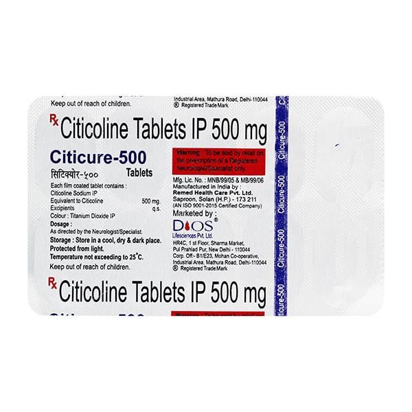 CITICURE 500mg Tablet 10's - Global Surgicals