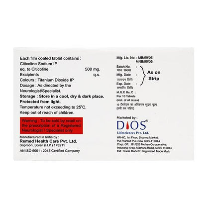 CITICURE 500mg Tablet 10's - Global Surgicals
