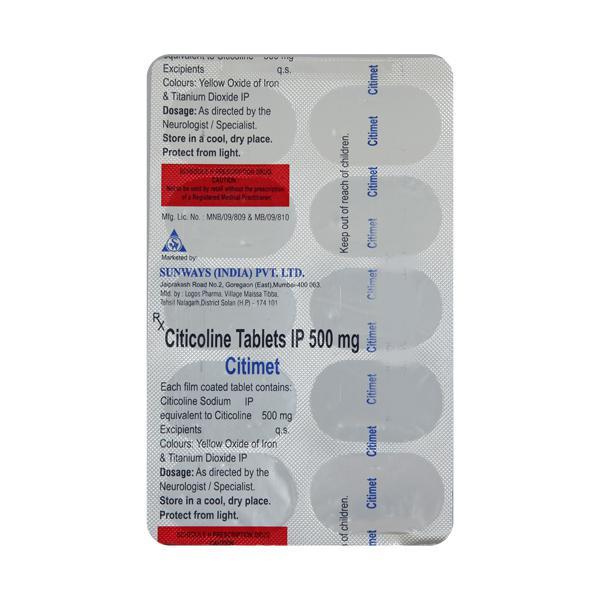 Citimet 500mg Tablet 10'S - Global Surgicals