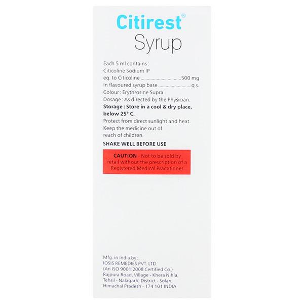 CITIREST Syrup 100ml - Global Surgicals