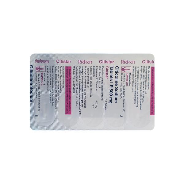 Citistar 500mg Tablet 10'S - Global Surgicals