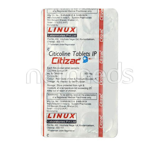 Citizac 500mg Tablet 10'S - Global Surgicals