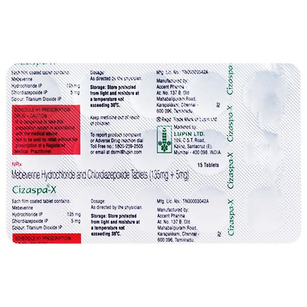 CIZASPA X Tablet 15's - Global Surgicals
