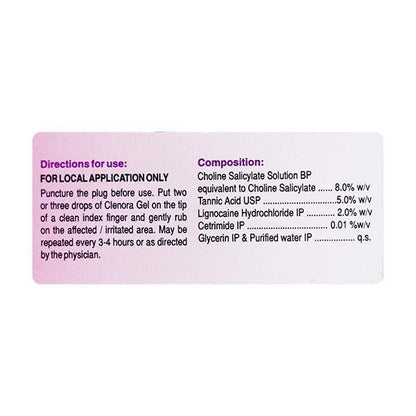 Clenora Gel(Oral) 15ml - Global Surgicals