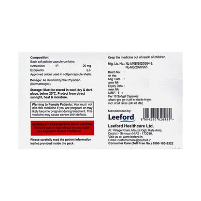 CLINSOL I 20 Softgel Capsule 10's - Global Surgicals
