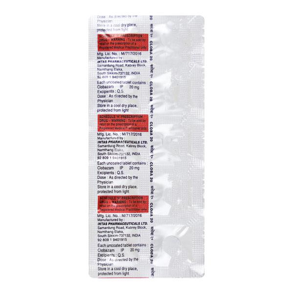 Cloba 20mg Tablet 10'S - Global Surgicals