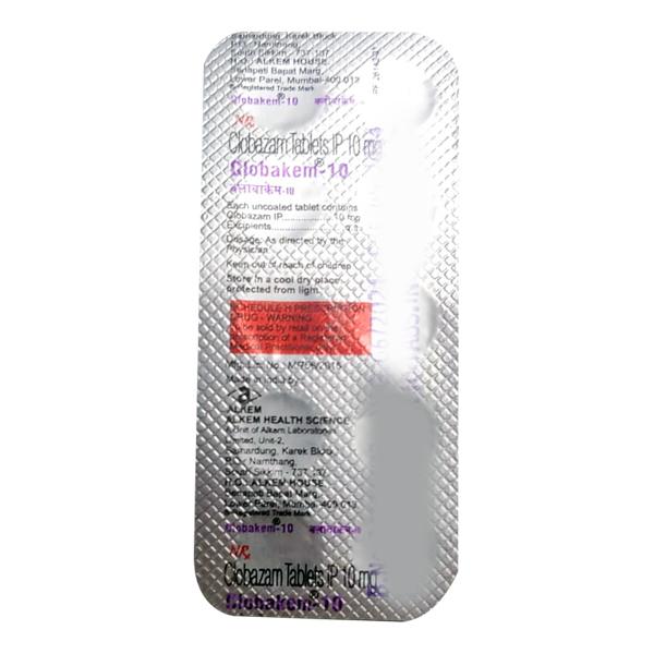 Clobakem 10mg Tablet 10'S - Global Surgicals