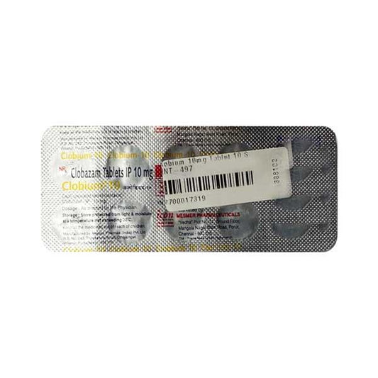 Clobium 10mg Tablet 10'S - Global Surgicals