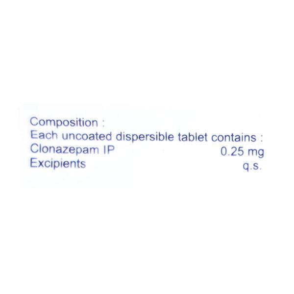 Clonafit MD 0.25mg Tablet 10'S - Global Surgicals
