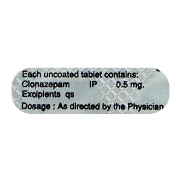 Clonam 0.5mg Tablet 10'S - Global Surgicals