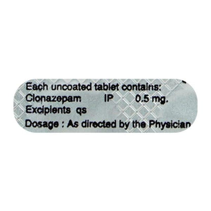 Clonam 0.5mg Tablet 10'S - Global Surgicals