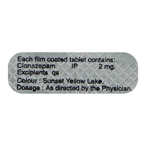 Clonam 2mg Tablet 10'S - Global Surgicals