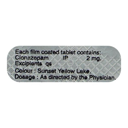 Clonam 2mg Tablet 10'S - Global Surgicals