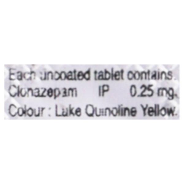 Clonam IR 0.25mg Tablet 10'S - Global Surgicals