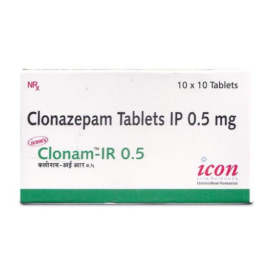Clonam IR 0.5mg Tablet 10'S - Global Surgicals