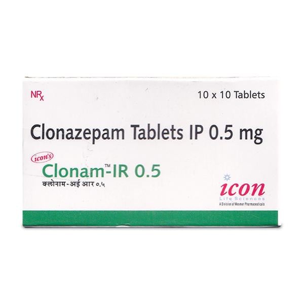 Clonam IR 0.5mg Tablet 10'S - Global Surgicals