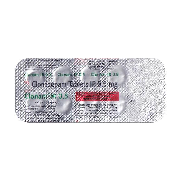 Clonam IR 0.5mg Tablet 10'S - Global Surgicals