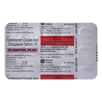 CLONOTRIL PLUS Tablet 15's - Global Surgicals