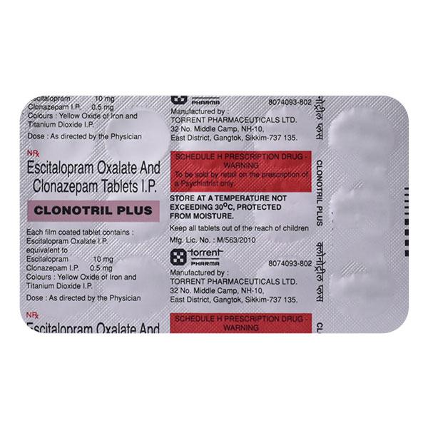 CLONOTRIL PLUS Tablet 15's - Global Surgicals