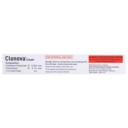 CLONOVA Cream 20gm - Global Surgicals