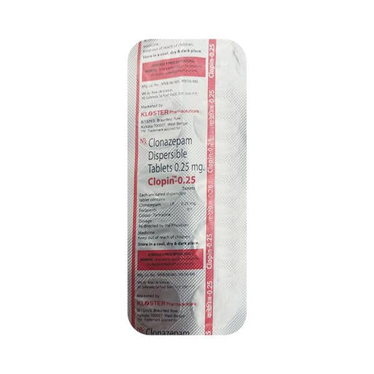CLOPIN 0.25 Dispersible Tablet 10's - Global Surgicals