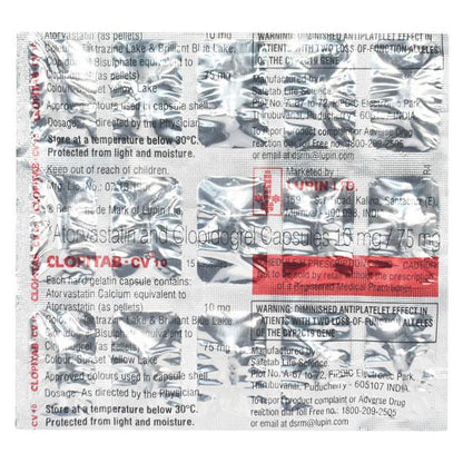 Clopitab CV 10mg Capsule 15'S - Global Surgicals