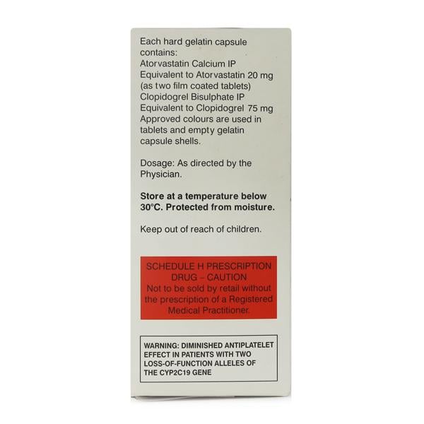 Clopitab CV 20mg Capsule 15'S - Global Surgicals