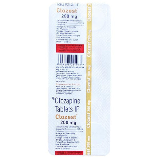 CLOZEST 200mg Tablet 10's - Global Surgicals