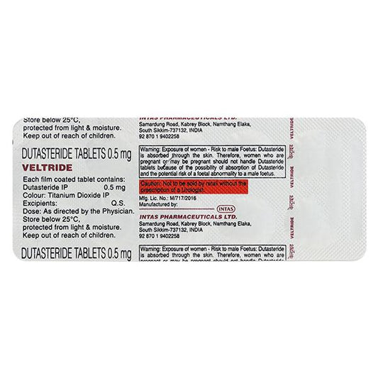 Veltride 0.5mg Tablet 10'S
