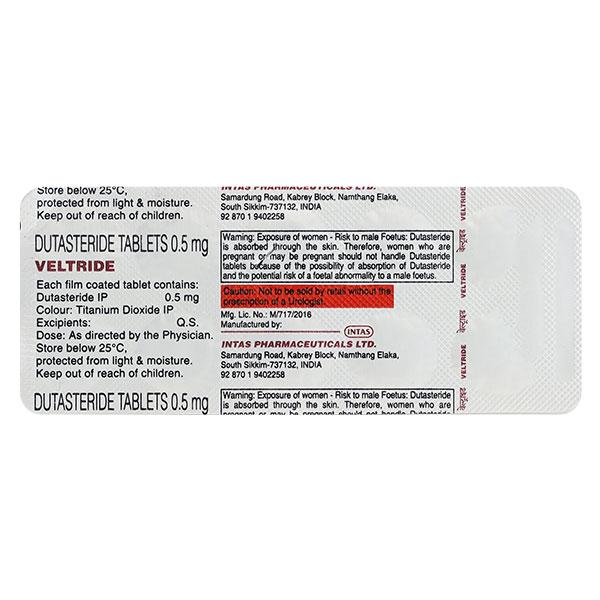 Veltride 0.5mg Tablet 10'S