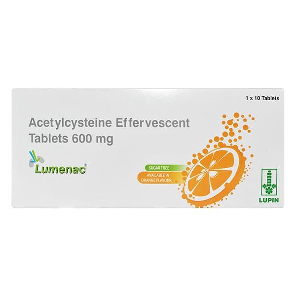 Lumenac 600mg Sugar Free Orange Flavour Tablet 10'S