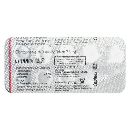 CNPINEX 2.5 Tablet 10's - Global Surgicals