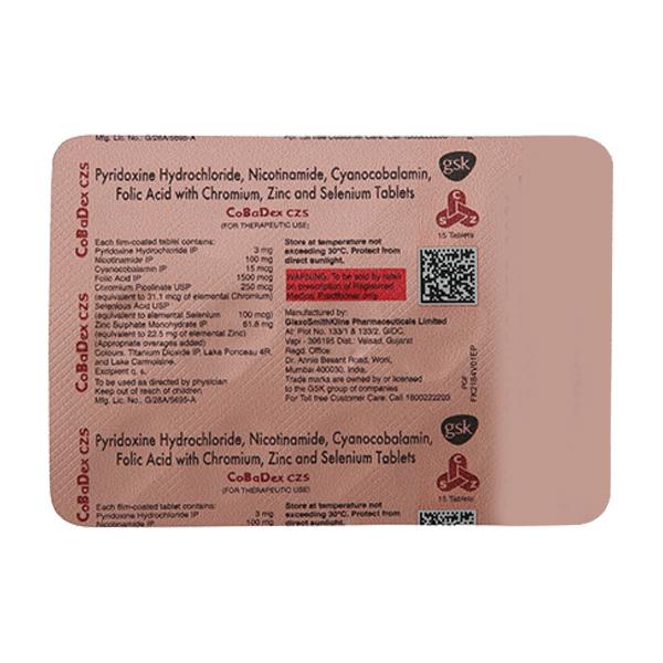 Cobadex Czs Tablet 15'S - Global Surgicals