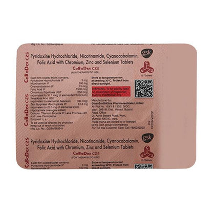 Cobadex Czs Tablet 15'S - Global Surgicals