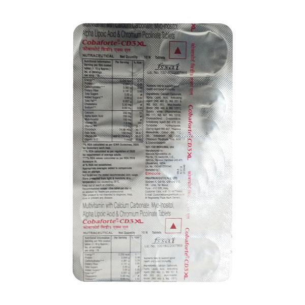 COBAFORTE CD3 XL Tablet 10's - Global Surgicals