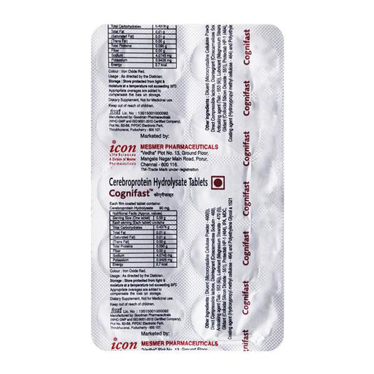 Cognifast 90mg Tablet 10'S - Global Surgicals