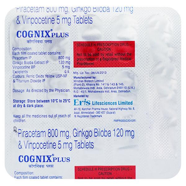 COGNIX PLUS Tablet 15's - Global Surgicals
